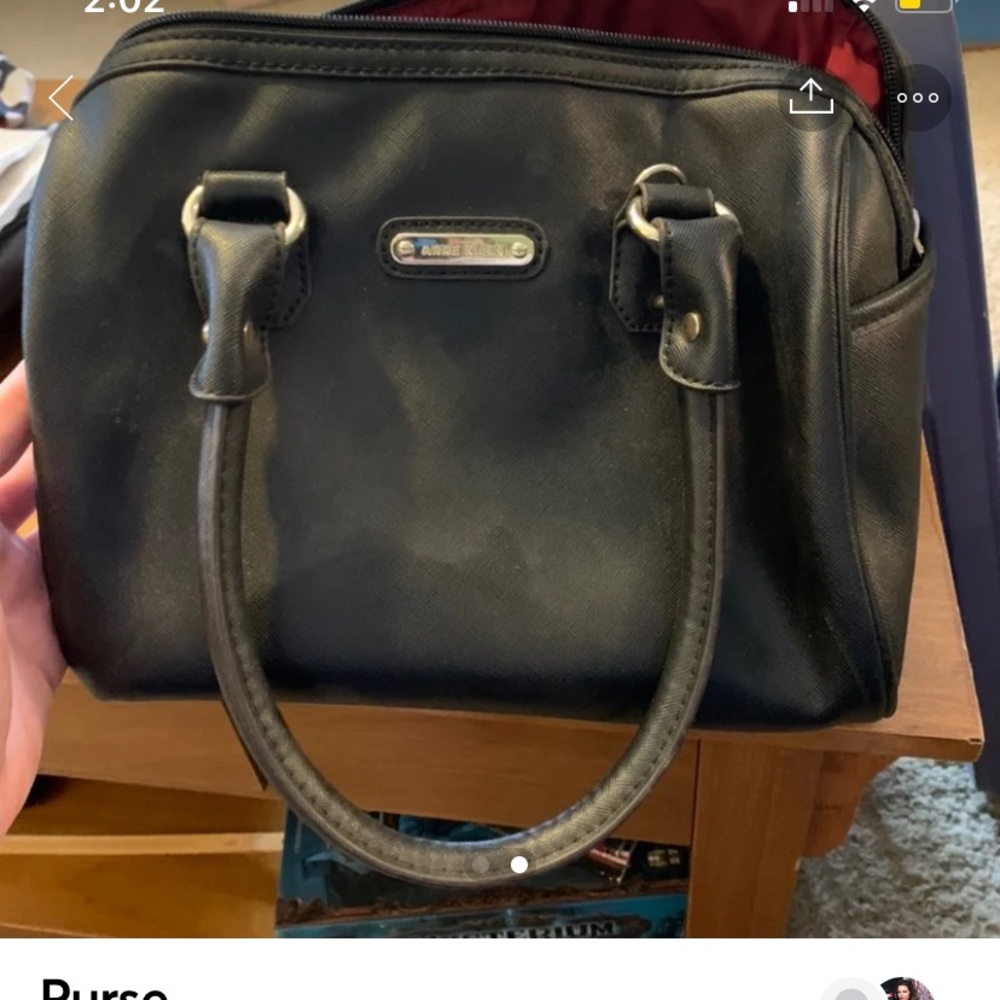 Black Anne Klein purse